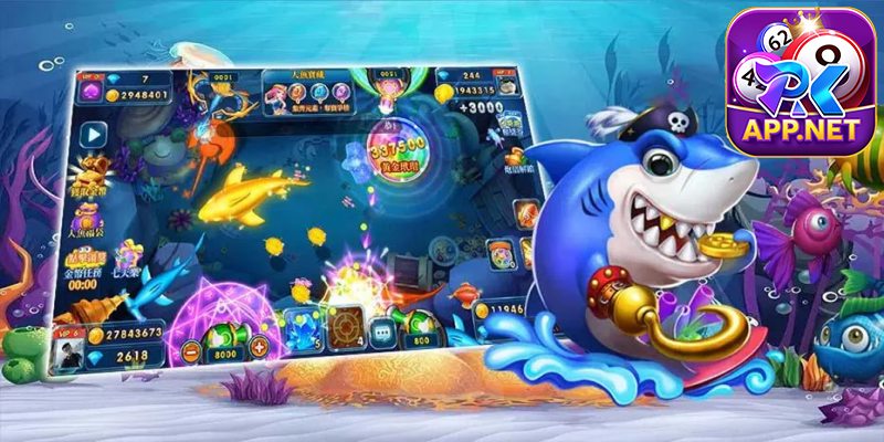 Giao diện đồ họa game săn cá được nâng cấp